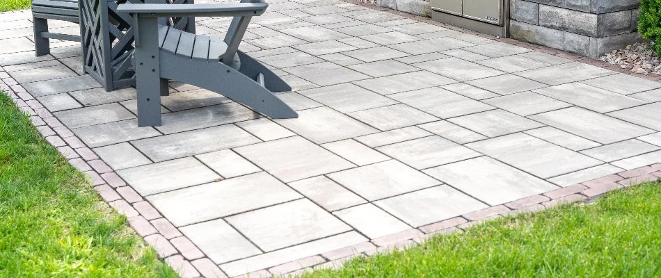 Pavers of a patio in Macomb, MI.