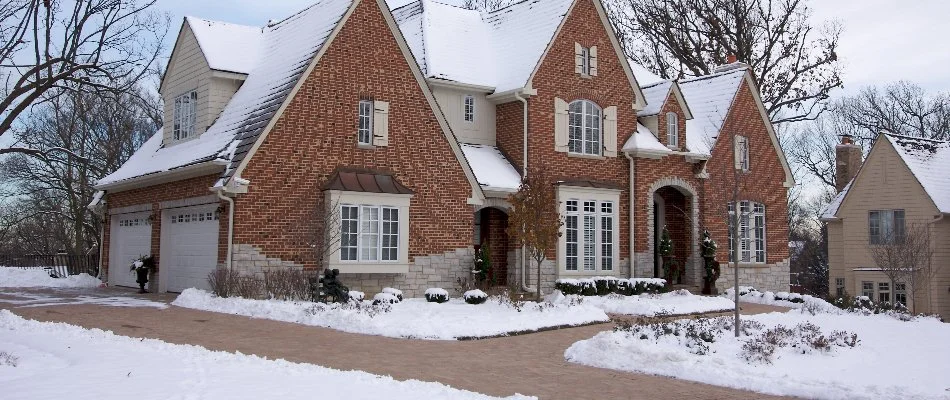 Snow cleared from residential property in Macomb, MI.