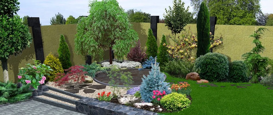 Design rendering of a landscape in Macomb, MI.