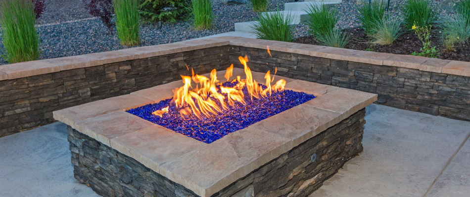 Gas burning fire pit installed for a property in Macomb, MI.